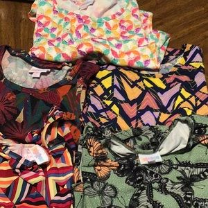 5 LuLaRoe, Irma, tops, new
